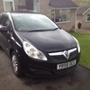 Vauxhall corsa 58 plate black 38,000