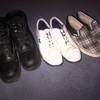 lacoste trainers, steel toe boots, vans slip-ons all size 11!!