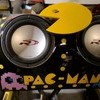 pac man theme fibre glass twin 12" bass box one-off custom maded