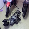 110 pitbike red one and suzuki engine swap for 110 quad