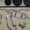 FOR SALE bench bars dumbbells curling bars weights