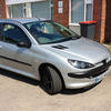 Silver Peugeot 206 1.1 Black Alloys Lady Owner