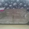 x2 3 seater brown sofas