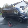 2006 transit 350lwb cream leathers 18s rear converted