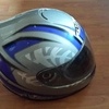 medium motor bike helmet signed by Liverpool goal keeper