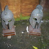 Roman Helmets & Stands (Bronze Look) Resin Large