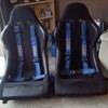bucket seats with harnesses