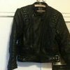 Black Leather Motorcycle Jacket- for a brilliant cause