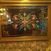 1980 large designer mirror floral gold frame