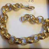 9ct gold beltcher braclet