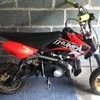 Thumpstar 110 pitbike with upside down forks. Not pit bike / cr / yz / rm