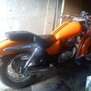 suzuki marauder 125 in custom orange paint