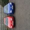 Two vw golfs