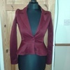 Burgendy Peplem jacket
