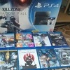 mint ps4 500gb with 4 games camera and extra controller and 4 blu rays