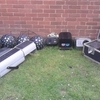 job lot of disco stage lighting + flight case