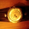 genuine fossil watch real leather strap heavey