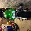 Zx9r c2 900cc ninja 1 off custom white frame and paint effects paint and yz 125