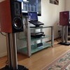 Dali,helicon,300,mk2,gloss,cherry,with,Apollo,stands,MINT.