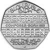 Benjamin Britten 50p Coin