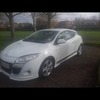 White Megane coupe 1.5 diesel World Series 59 plate!!!!