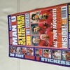 Manchester United sticker book 30 stickers complete