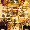 Xbox 360 254gb slim with 22 games 3 pads