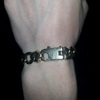 solid 9ct curb bracelet 64g