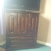oak TV cabinate £30