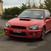 subaru impreza wrx '05 red swap fabia vrs