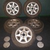 5 X 13" FORD RS 7 SPOKE ALLOY WHEELS