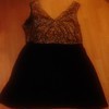 primark black dress with gold sequiences