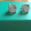 womens 925 silver cubic zirconia earrings boxed