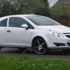 vauxhall white corsa 58 plate 2008