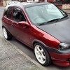 vauxhall corsa b 1.2 satin red low miles great condition