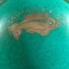 gustavsberg argenta 1094 bowl with sterling silver fish inlay made in sweden