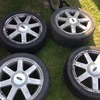 Ford 16s 4x108 alloys plasti dipped Matt grey