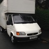 FORD TRANSIT LUTON VAN WITH T REG 14 FT LONG TAX AND MOT USED DAILY