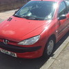peugeot 206 lx 2001 121k mileage, tax 2 months test 11months