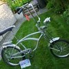 Schwinn Stingray Gray Ghost bike   .  like  Raleigh chopper bike