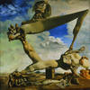 Repro Oil on Canvas by Salvador Dali: "Soft Construction with Boiled Beans Premonition of Civil War"