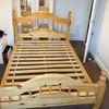 Solid pine queen size bed