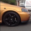 Vauxhall astra Sri turbo alloys in black