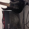 Gould electric guitar and Vox VT30 amp