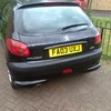 Black Peugeot 206 Look 1124cc 03 plate
