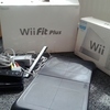 black wii black wii fit board and wii fit game (with box)