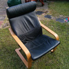 Ikea Poang Leather Chair
