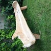 Solid wooden bench