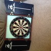 Full size dart board and darts