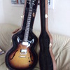 2014 GIBSON ES 335 STUDIO WITH F HOLES  VINTAGE BURST & CASE AS NEW, ONLY PLAYED WHEN I BOUGHT IT